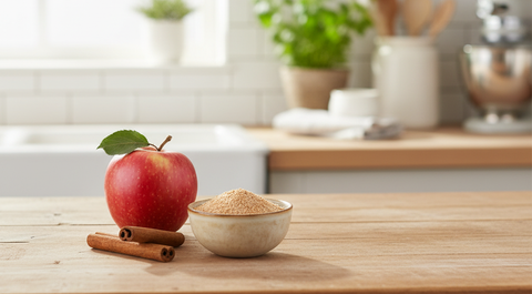 Jablko & skořice: náš první sladký posyp