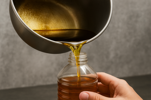 Co s použitým olejem po smažení?